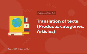 Translation of texts (products, categories, articles)