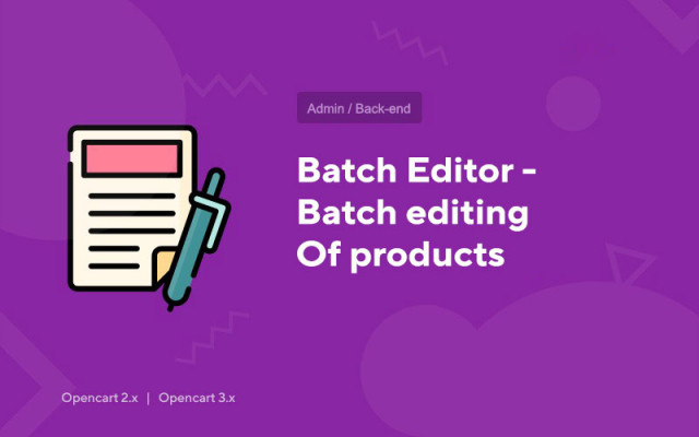 Batch Editor - edição em lote de produtos