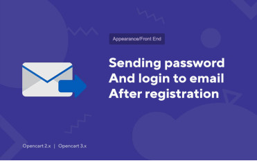 Sending password and login to email after registration