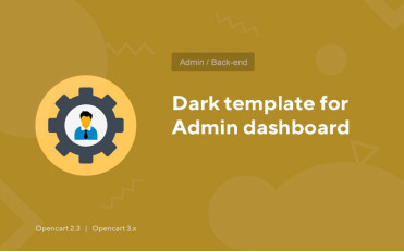 Dark template for Admin dashboard